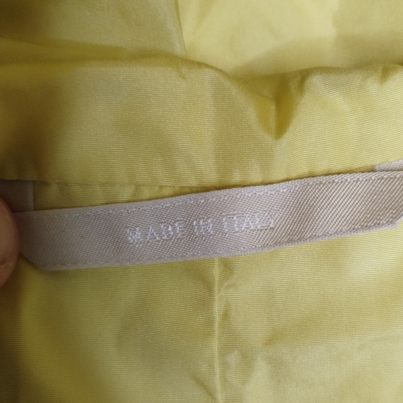 ‘S MaxMara Hooded Yellow Trench Rain Jacket Coat Women's Size 8 - Picture 6 of 12